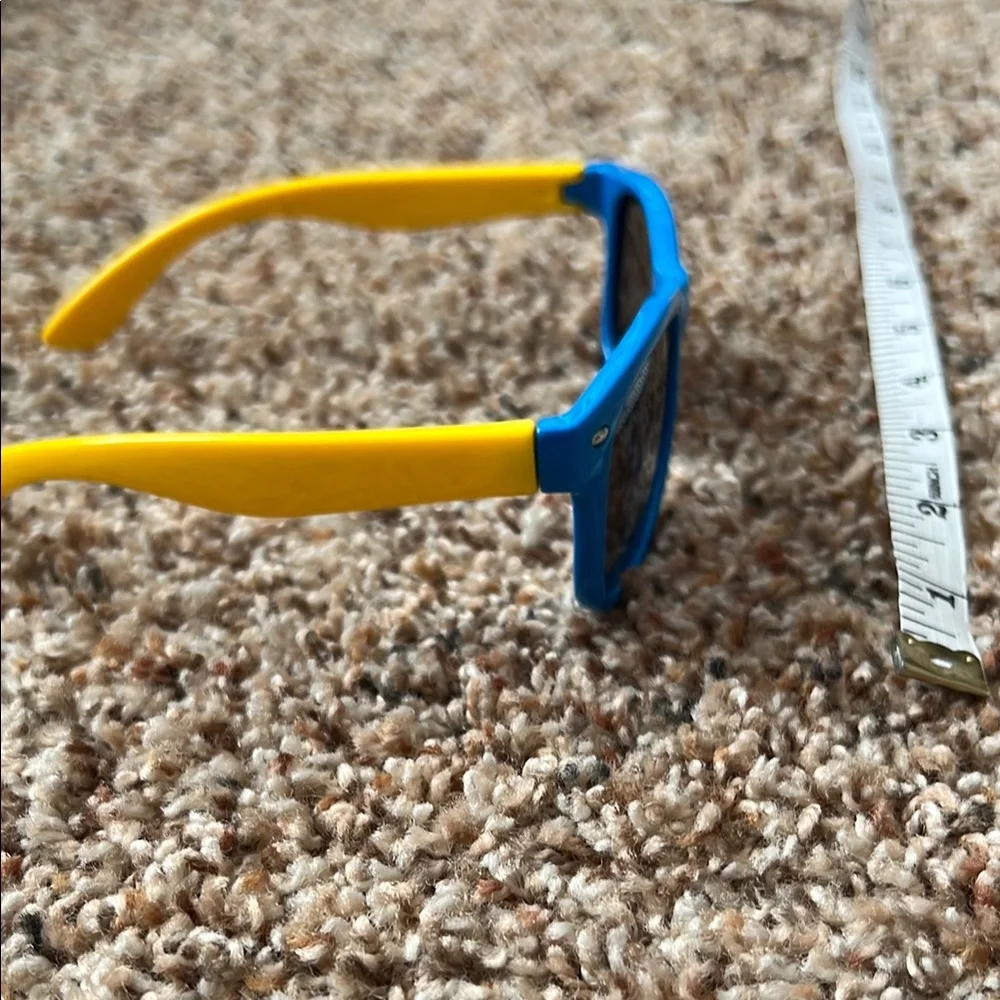 Polarized Kids Blue and Yellow Sunglasses with Dark Lenses